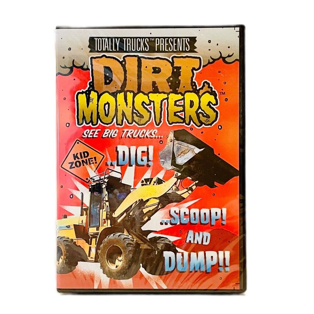 NEW DVD Totaly Trucks: Dirt Monsters Big Trucks Dig Scoop Dump ORIGINAL SEALED